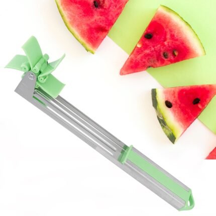 Stainless Steel Watermelon Cutter Windmill Slicer Peeler Easy-to-Use Kitchen Tool for Effortless Fruit Slicing and Preparation at Home